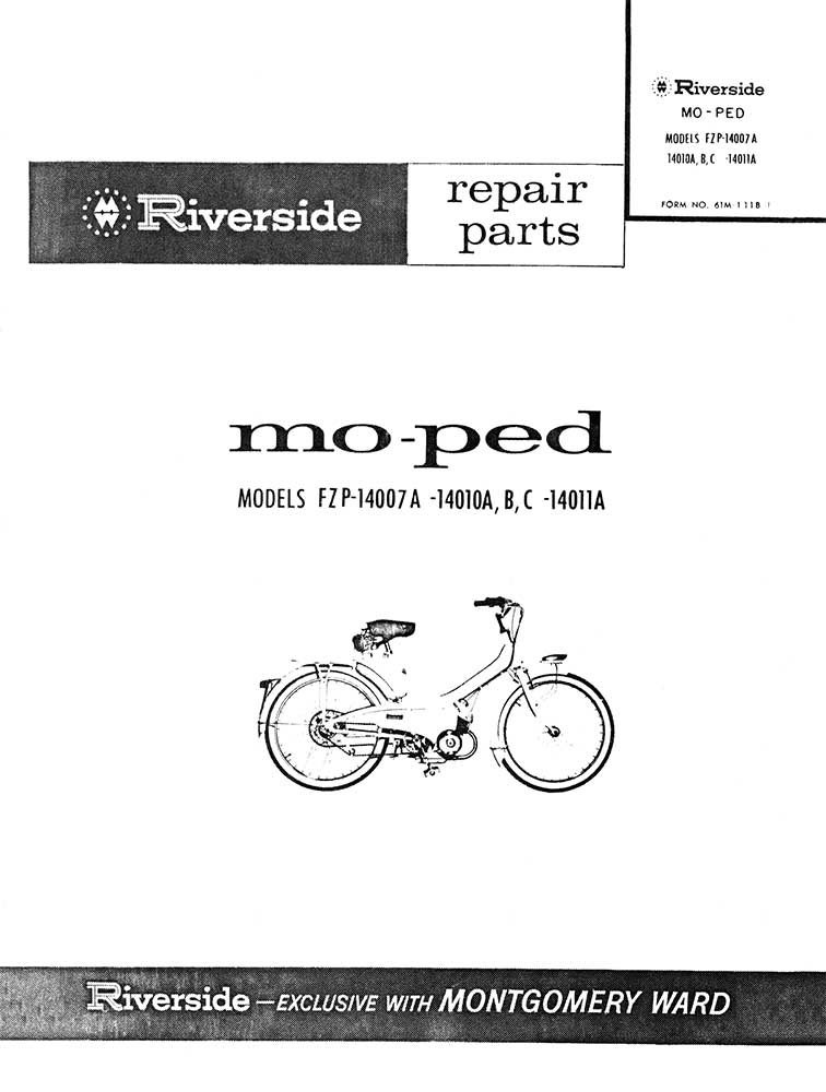 Riverside Mo-Ped Repair Parts Manual